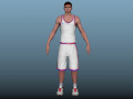 Basket ball player 3D Model