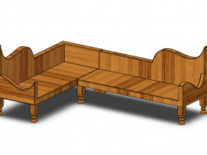 dhiwan l shaped model Modello 3D