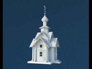 Wooden chapel 3D Print Model