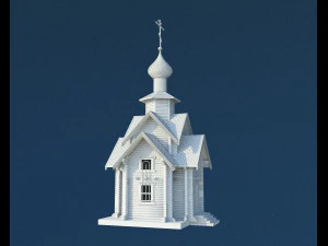 Ahşap şapel 3D Baskı Modeli