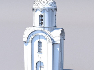 Olginskaya chapel in pskov 3D Print Model