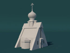 Каплиця Миколи Чудотворця Тарханкут 3D Принт Модель