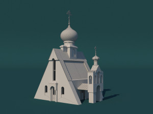 Chapel of St Nicholas the Wonderworker Tarkhankut 3Dプリントモデル