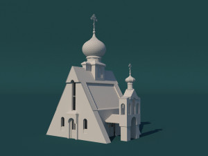 Chapel of St Nicholas the Wonderworker Tarkhankut 3Dプリントモデル