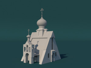 Chapel of St Nicholas the Wonderworker Tarkhankut 3Dプリントモデル