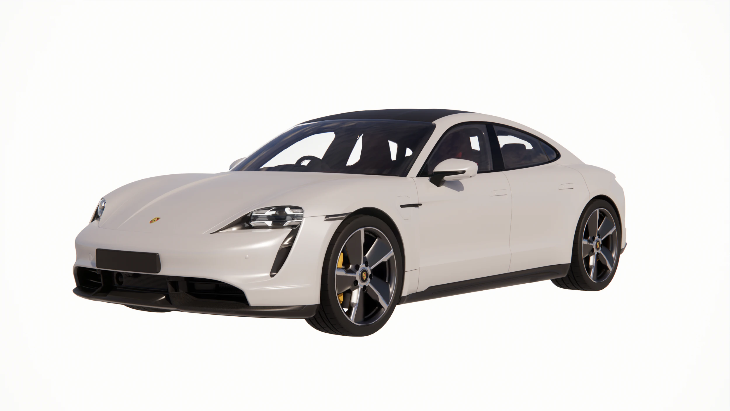 Porsche Taycan Turbo S 2023 3D Model .c4d .max .obj .3ds .fbx .stl .blend