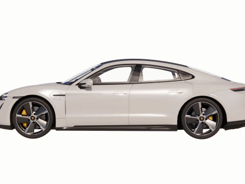 Porsche Taycan Turbo S 2023 3D Model