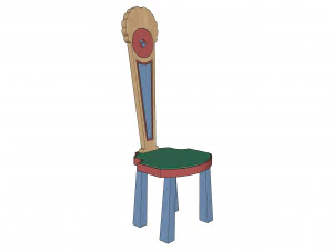 装饰椅 3D 模型