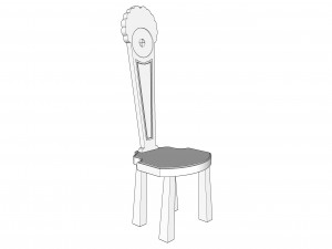 decorating chair Modello 3D