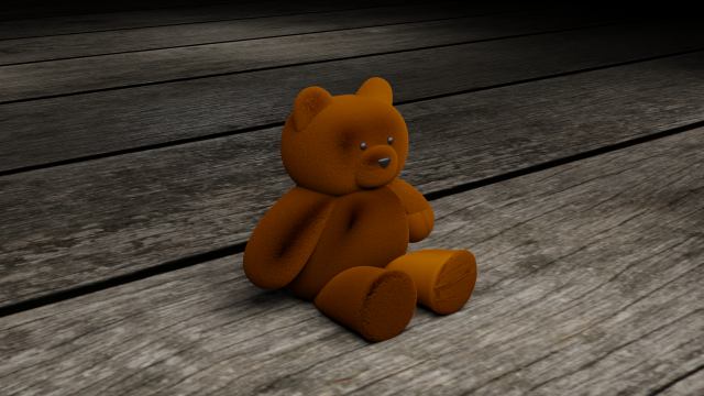 teddy bear 3D 模型 .c4d .max .obj .3ds .fbx .stl .blend