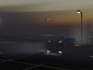 car scene 3Dモデル
