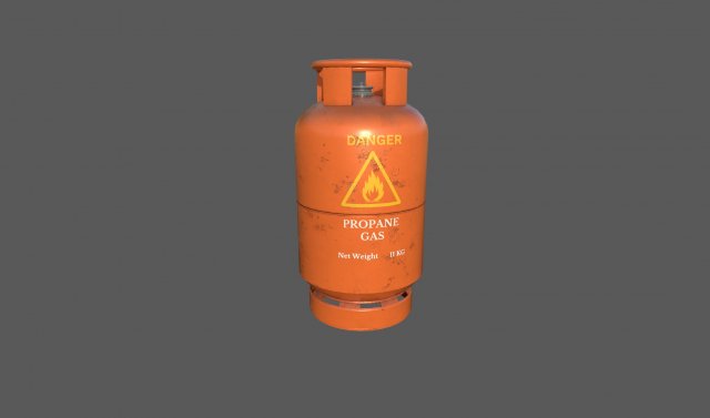 gas tank propane 3D Модель .c4d .max .obj .3ds .fbx .stl .blend 