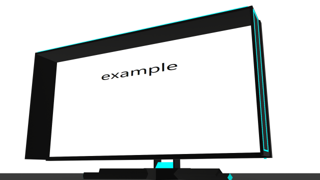 gaming lcd monitor backlight working screen 3D Model .c4d .max .obj .3ds .fbx .stl .blend 