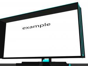 gaming lcd monitor backlight working screen 3D-Modell