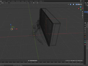 gaming lcd monitor backlight working screen 3D Model