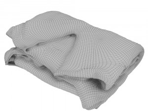 folded womens sweater 029 3D 모델