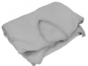 folded womens sweater 029 3D 모델