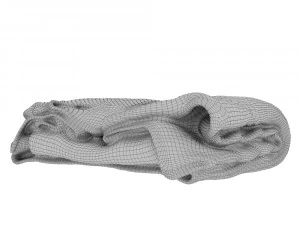folded womens sweater 029 3D Model