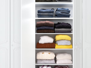 folded womens sweater 029 3D 모델