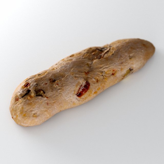 olive breadstick 090 3D Model .c4d .max .obj .3ds .fbx .stl .blend 