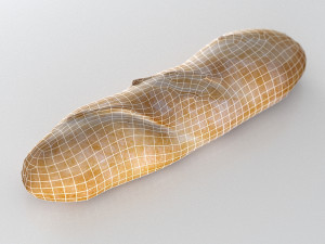 french baguette 100 3D 모델