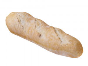 french baguette 100 3D 모델