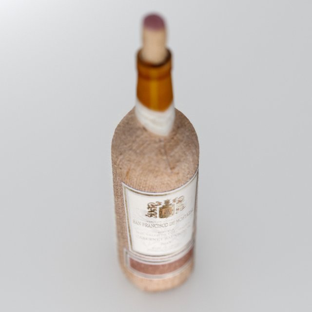 wine bottle 130 3D मॉडल .c4d .max .obj .3ds .fbx .stl .blend