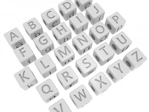 letters bracelet all letters 3D Print Model