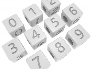 letters bracelet all numbers 3D-printmodel