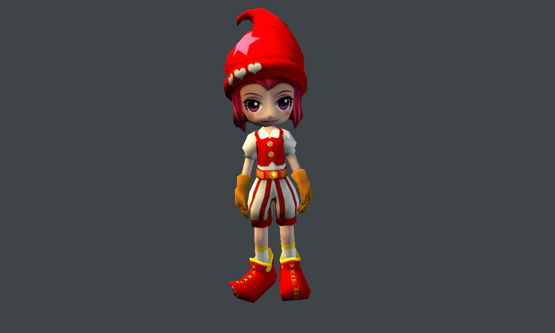 fantasy princess character 3D Model .c4d .max .obj .3ds .fbx .stl .blend 