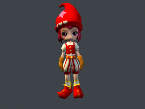 fantasy princess character 3D 모델