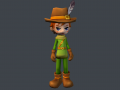 Fantasy character toon 03 3D Model