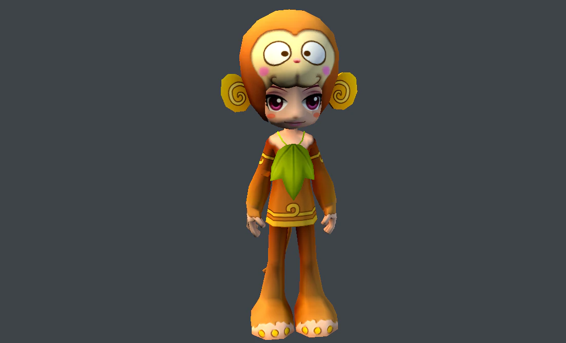 fantasy character toon 06 3D Model .c4d .max .obj .3ds .fbx .stl .blend 