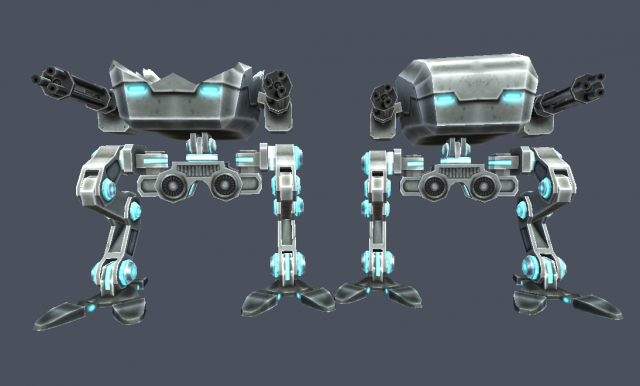 pack assault robot mech Modello 3D .c4d .max .obj .3ds .fbx .stl .blend 