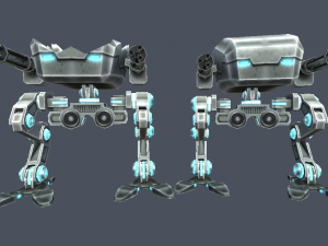 pack assault robot mech 3D Model