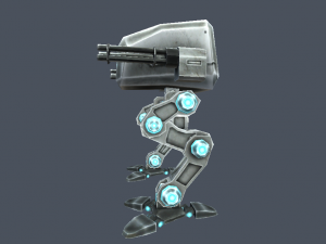 pack assault robot mech Modello 3D