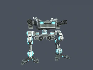 pack assault robot mech 3D Model