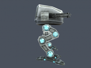 pack assault robot mech Modello 3D