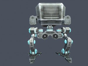 pack assault robot mech Modello 3D
