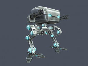 pack assault robot mech Modello 3D