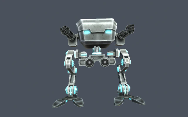 aanvalsrobot mech 3D Model .c4d .max .obj .3ds .fbx .stl .blend