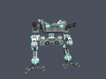 Assault Robot Mech damaged 3D Model