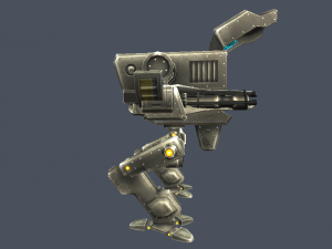 robot mech biped war rigged Modello 3D
