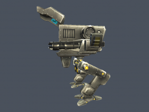 robot mech biped war rigged Modello 3D