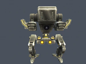 robot mech biped war rigged 3D Model