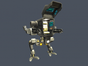 robot mech biped war rigged Modello 3D
