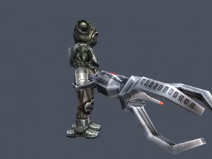 alien bountey hunter war fps character rigged 49 animations Modelo 3D