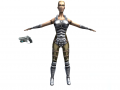 Character Female Amira human Mercenary rigged 48 animations 3D Model