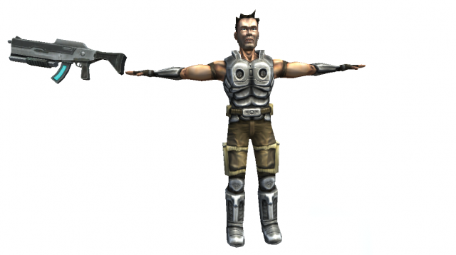character male artur human mercenary rigged 55 animations 3D Model .c4d .max .obj .3ds .fbx .stl .blend 
