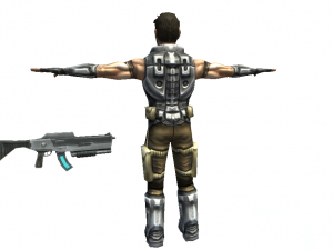 character male artur human mercenary rigged 55 animations 3D Model